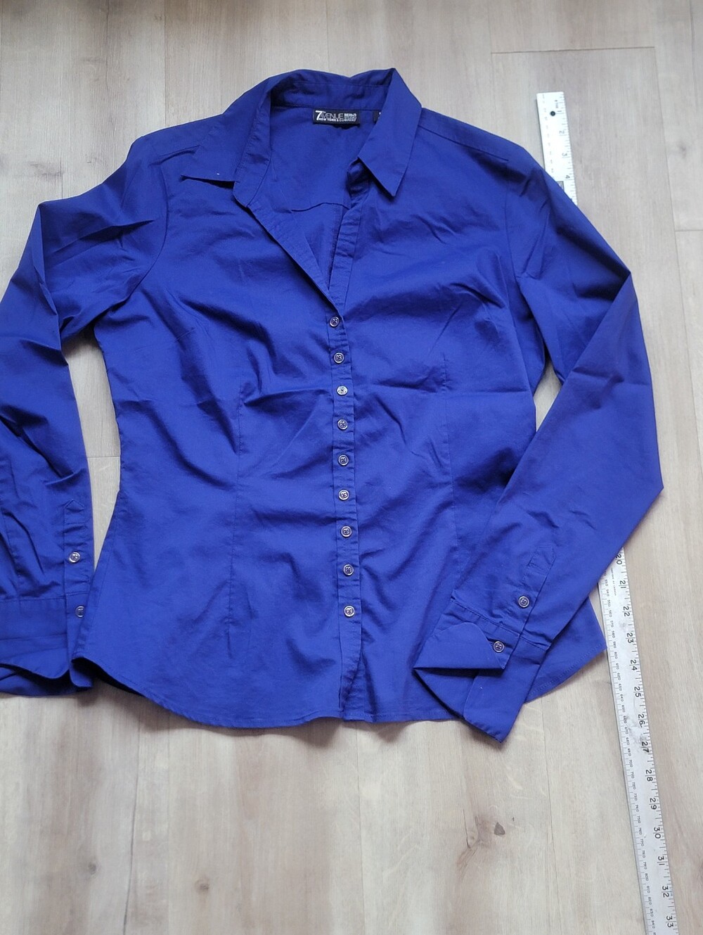 Slim-Fit Button-Down Shirt in Royal Blue